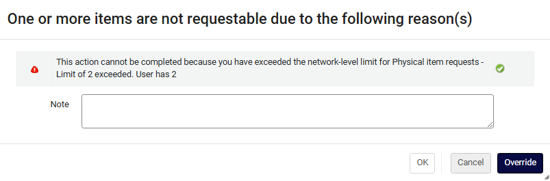 The Requests network level limit exceeded message.